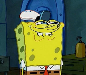 Spongebob's facial expression