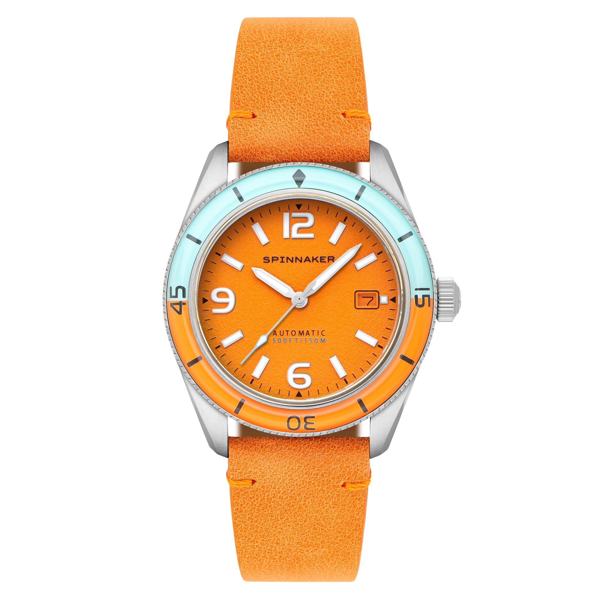 Exuberant Orange Fleuss Automatic – Spinnaker Watches
