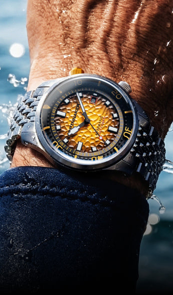 Saffron Splash | Bradner Automatic – Spinnaker Watches