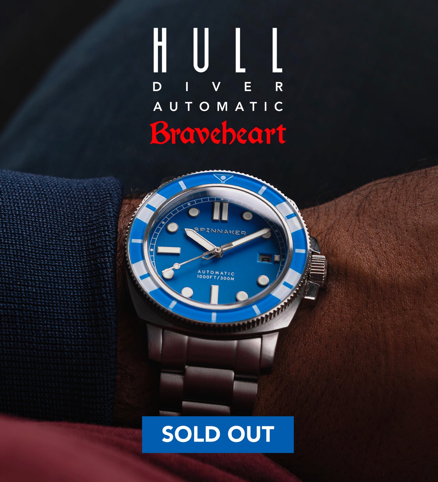 Scottish Blue | Hull Diver Automatic St Andrew's Cross Limited Edition –  Spinnaker Watches