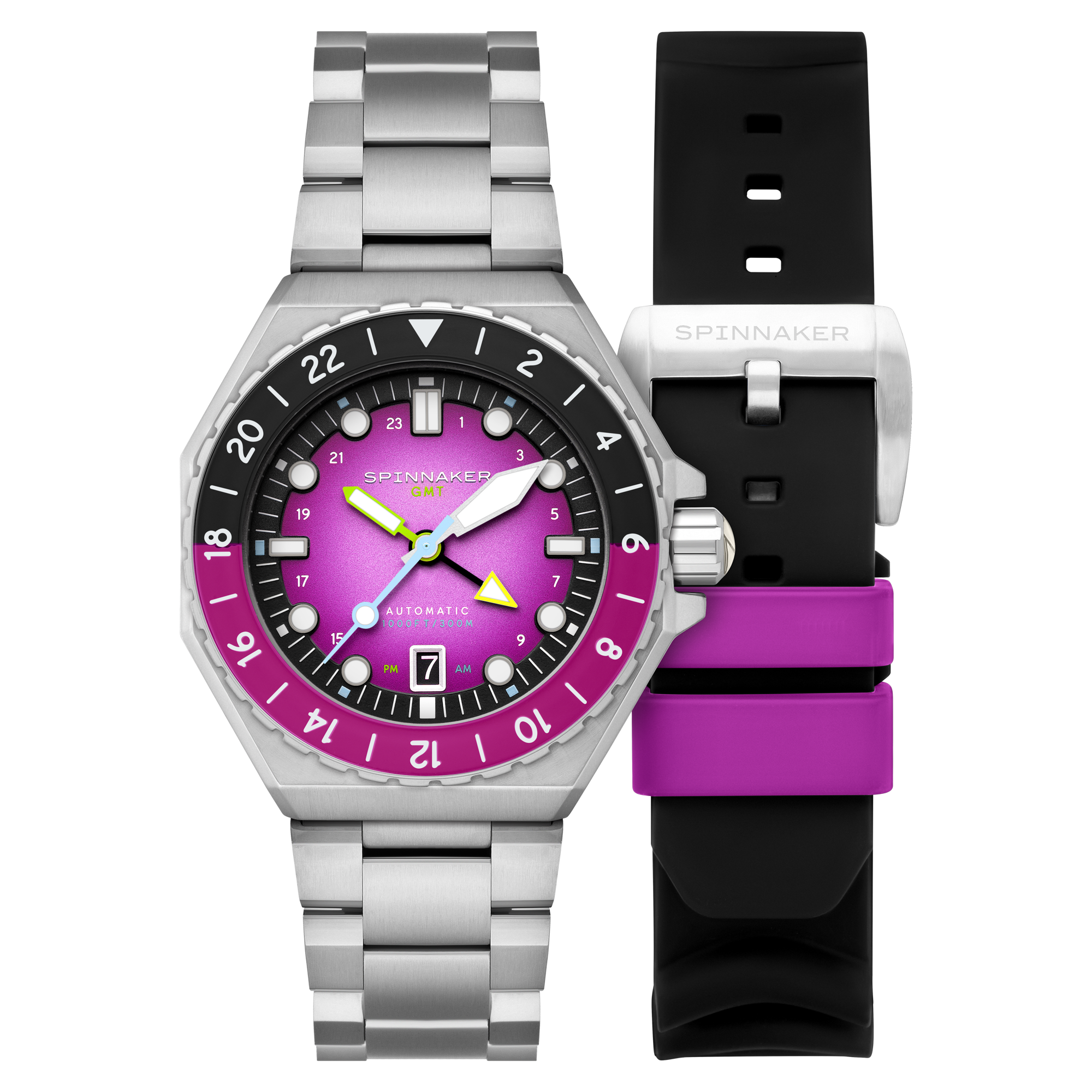 Cadmium Violet Dumas GMT Automatic – Spinnaker Watches
