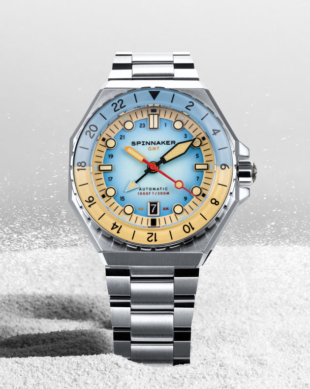 Light Blue Dumas GMT Automatic – Spinnaker Watches