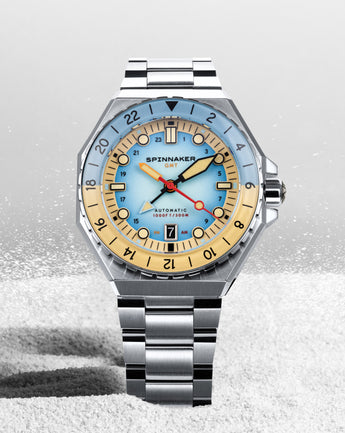 Light Blue Dumas GMT Automatic – Spinnaker Watches
