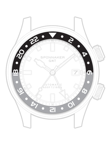 Montre Spinnaker Bradner GMT Automatique - Réf. SP-5121-77, Boîtier Acier 42mm, étanche 18ATM, Avec Bracelet Supplémentaire