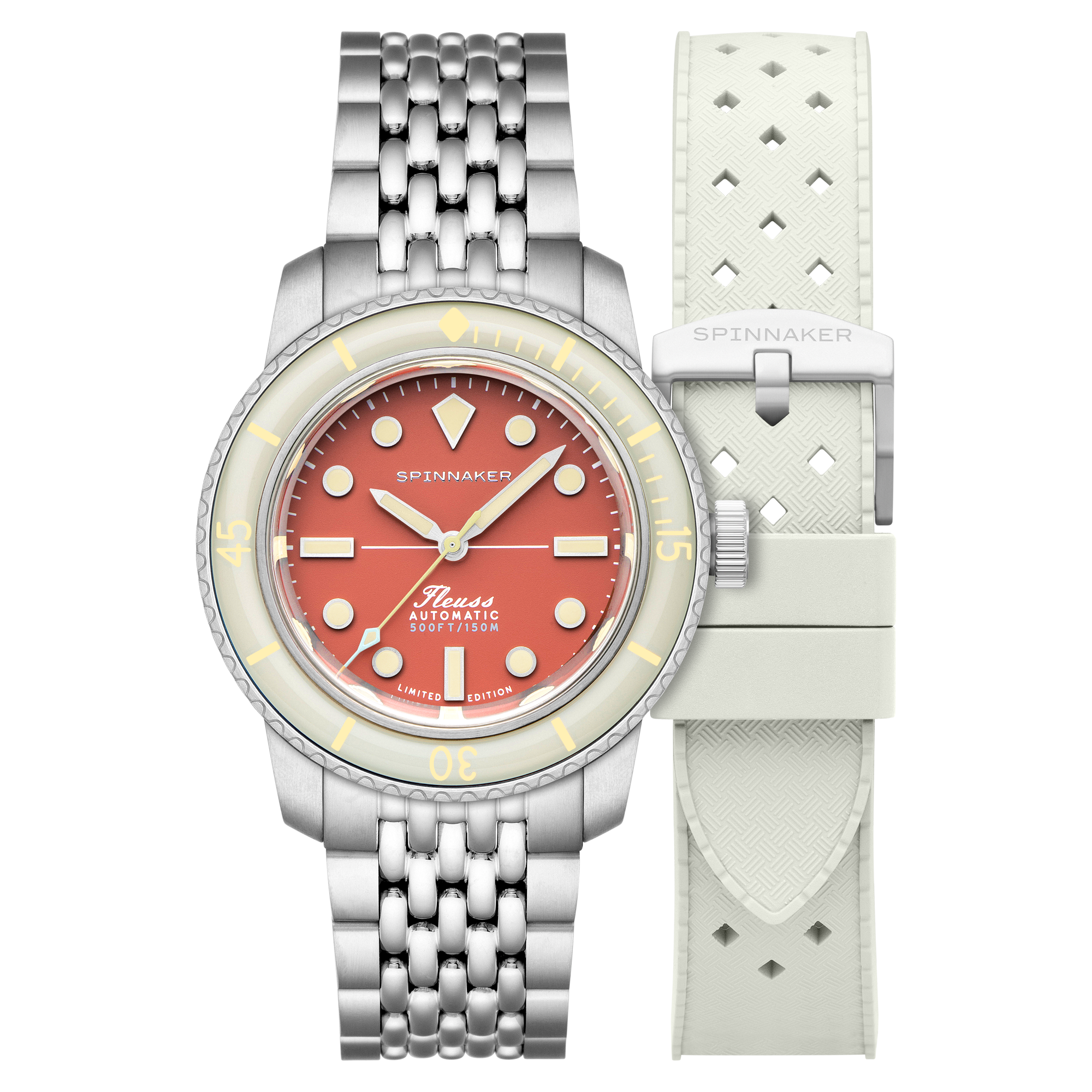Coral Red | Fleuss 40 Automatic 145th Limited Edition – Spinnaker Coral Red | Fleuss 40 Automatic 145th Limited Edition – Spinnaker