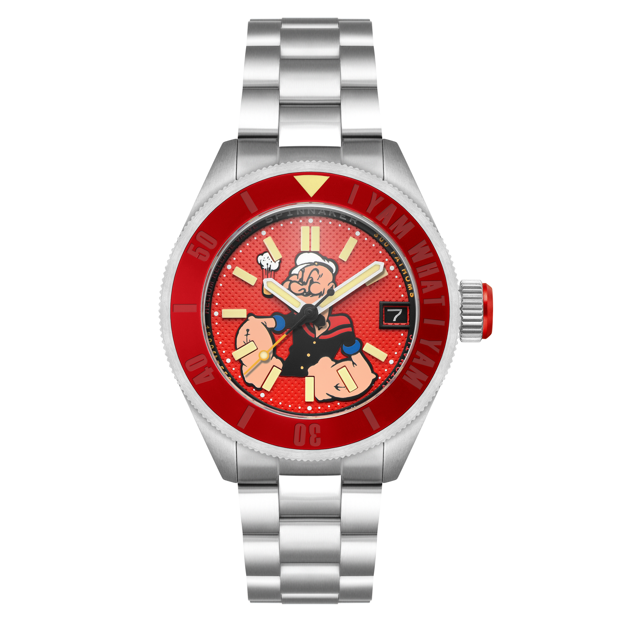 Blistering Red | Piccard Automatic Popeye Forearm Fury Limited