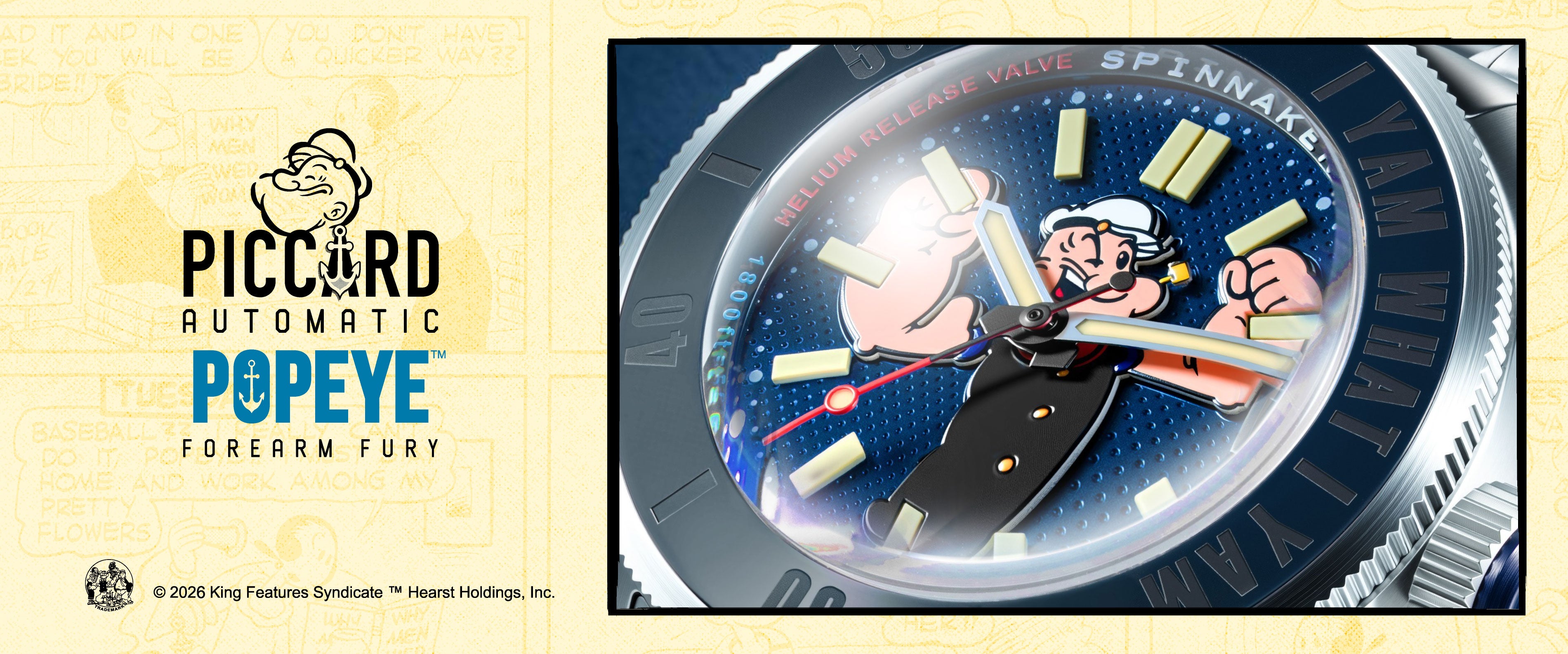 Piccard Automatic Popeye Forearm Fury Limited Edition SP-5173