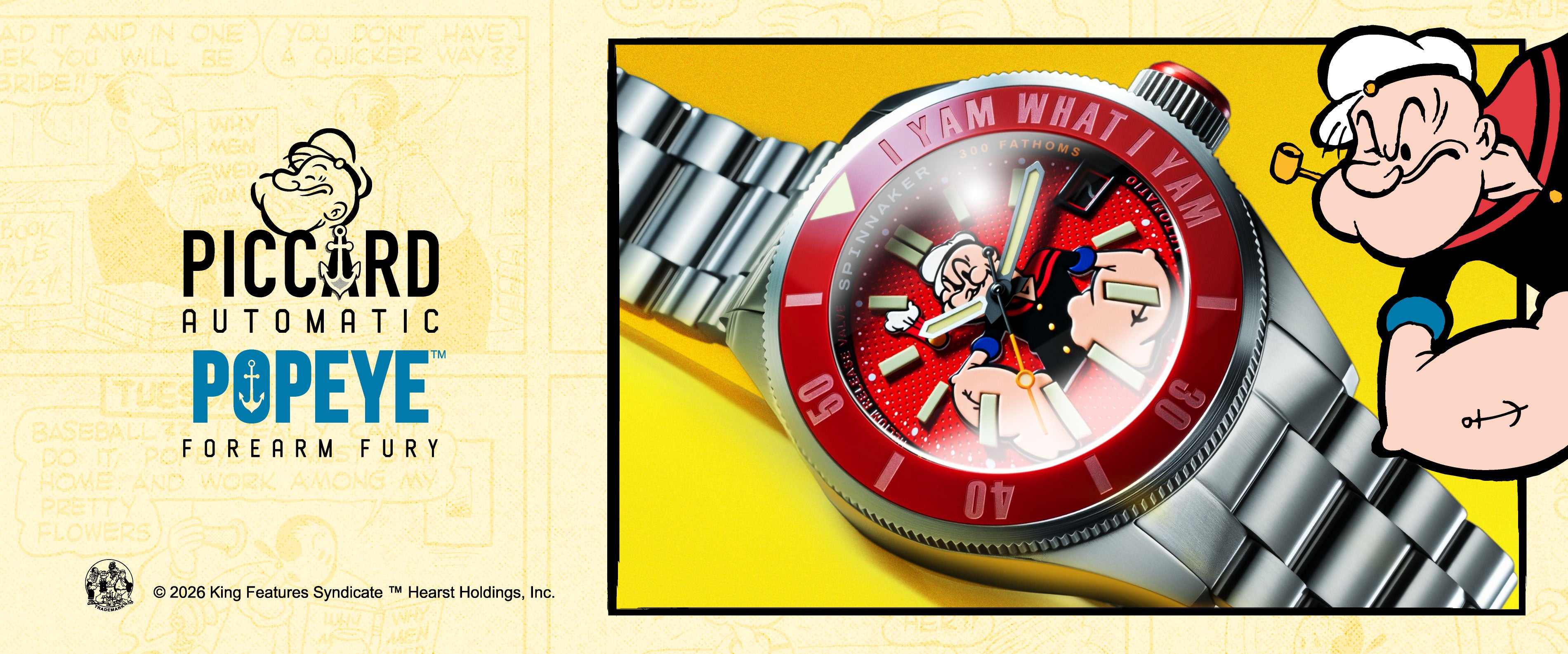 Piccard Automatic Popeye Forearm Fury Limited Edition SP-5173