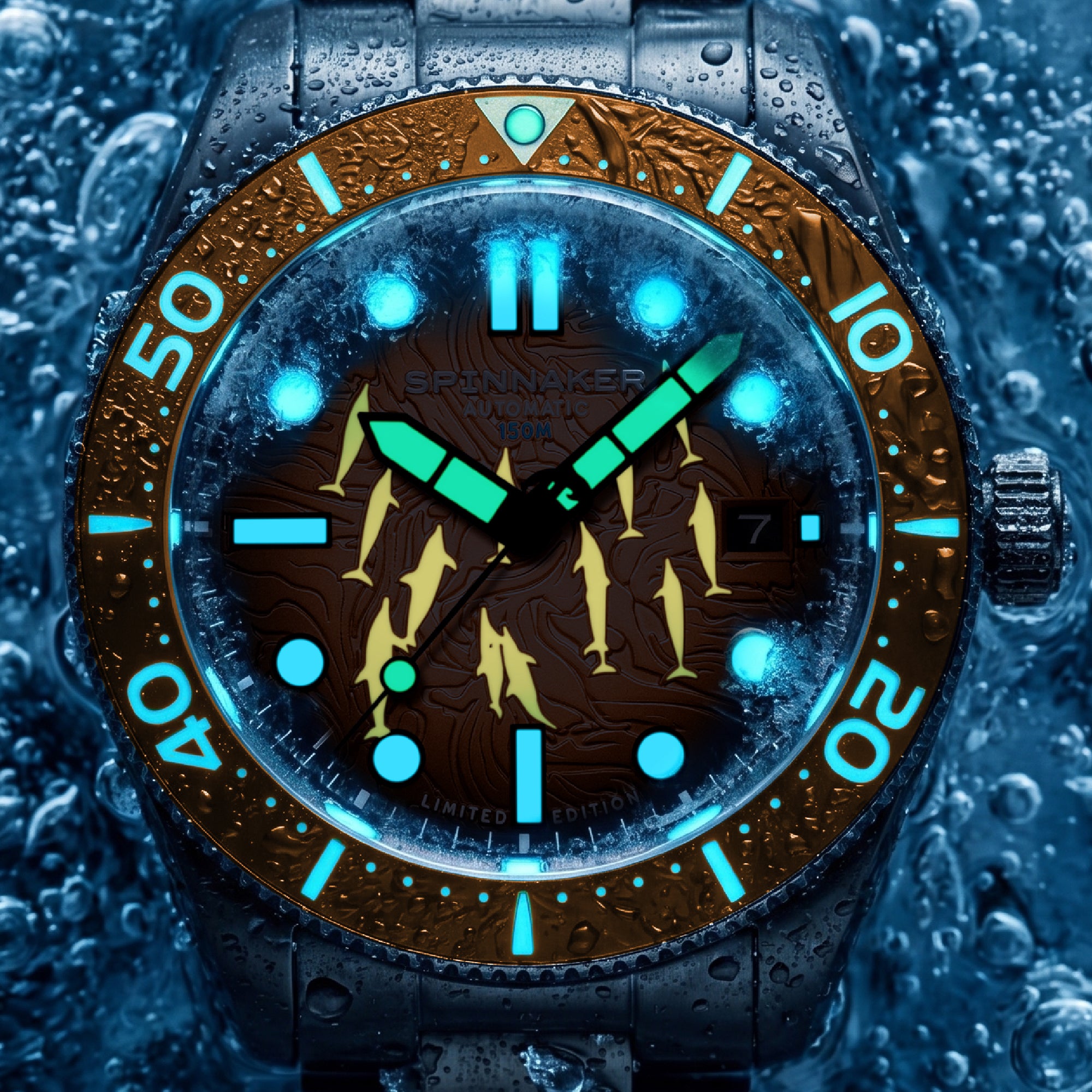 Croft Mid-size Automatic Dolphin Project Limited Edition SP-5177