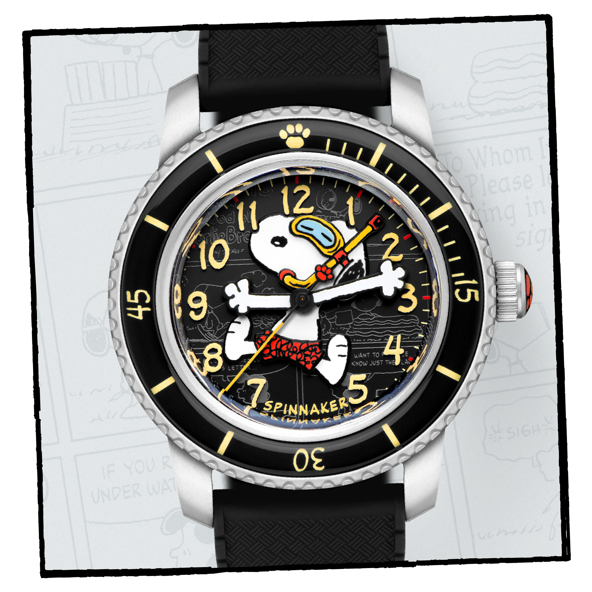 Fleuss 40 Automatic Peanuts Snoopy Seaside Snorkel Limited Edition